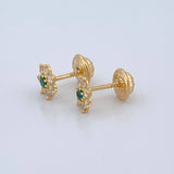 Topos Flor Petalos 0.9gr / 6.33mm Oro Amarillo 18K %