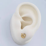 Topos Rostro Oso 0.85gr / 5.85mm Oro Amarillo 18K %