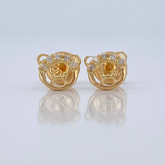 Topos Rostro Oso 0.9gr / 5.85mm Oro Amarillo 18K %