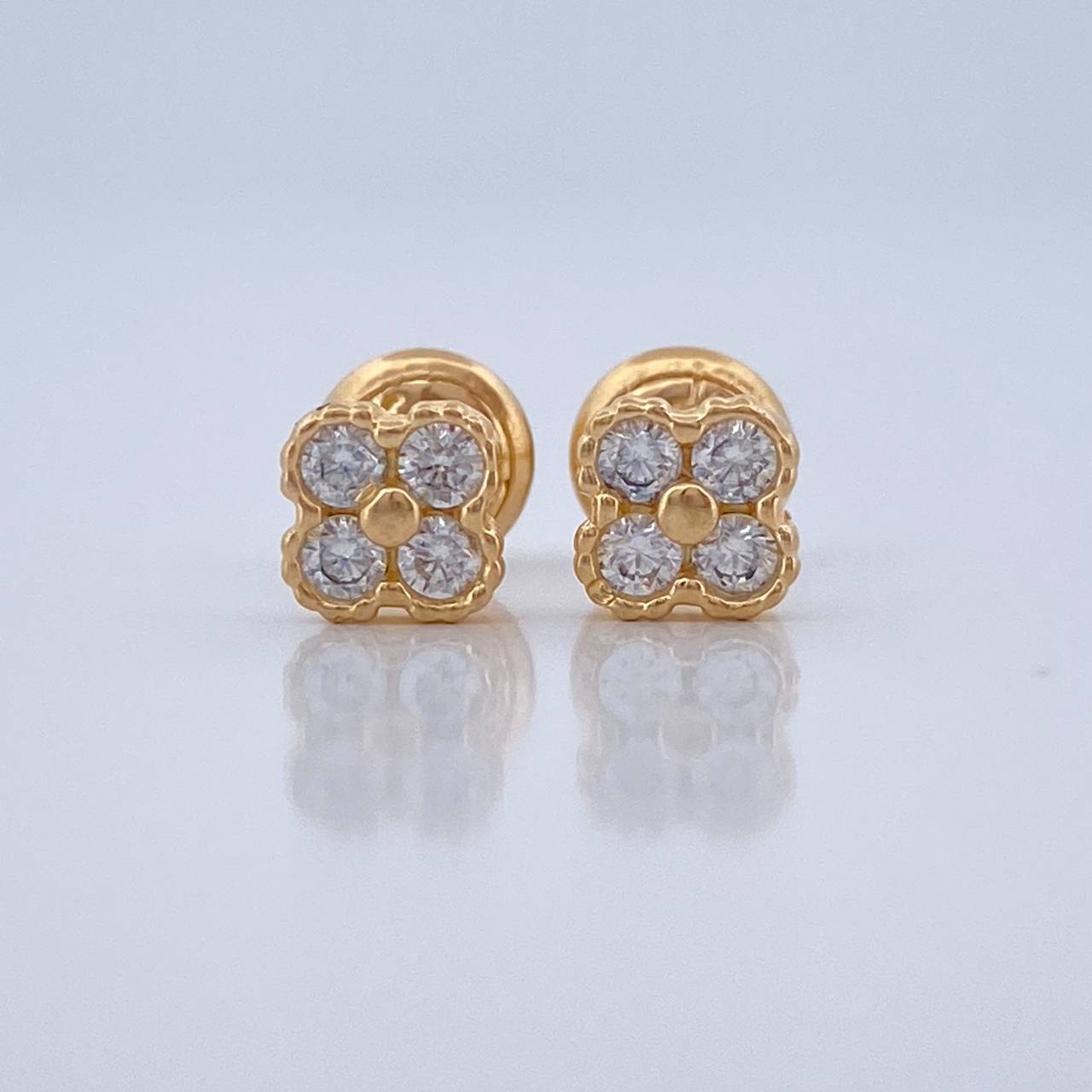 Topos Trebol 1.1gr / 5.15mm Oro Amarillo 18K %