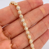 Pulso Tennis 9.05gr / 18cm / 4.3mm Oro Amarillo 18K %