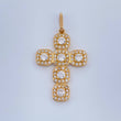 Dije Cruz Tupida 3.8gr / 3.4cm / Oro Amarillo 18K