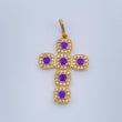 Dije Cruz Tupida 3.75gr / 3.5cm / Oro Amarillo 18K &