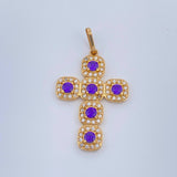 Dije Cruz Tupida 3.75gr / 3.5cm / Oro Amarillo 18K &