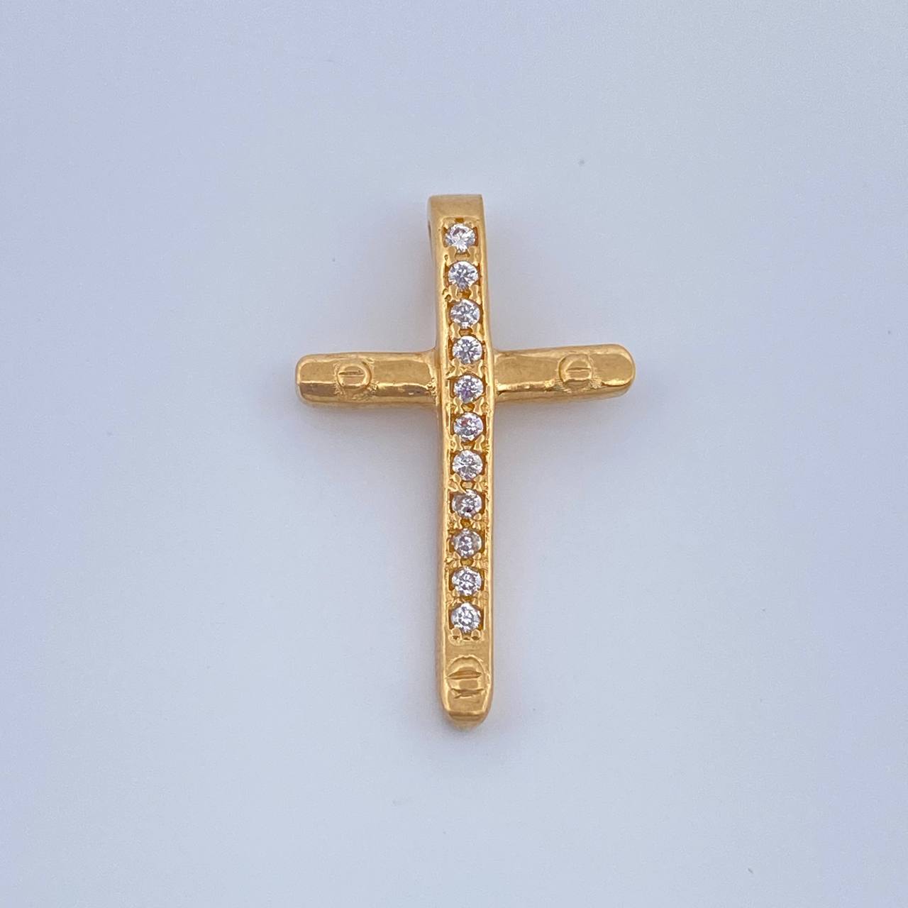 Dije Cruz Clavo 1.35gr / 2.3cm / Oro Amarillo 18K &