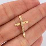 Dije Cruz Clavo 1.35gr / 2.3cm / Oro Amarillo 18K &