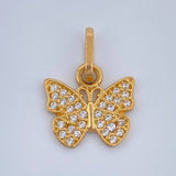 Dije Mariposa 0.9gr / 1.6cm / Oro Amarillo 18K &