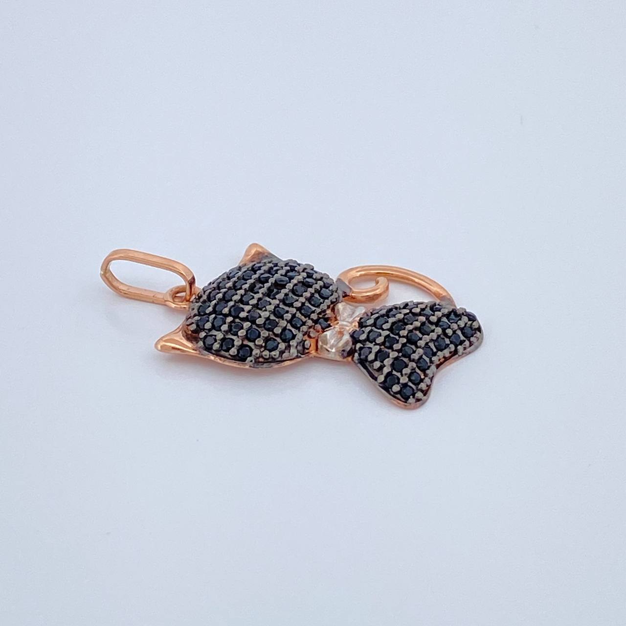 Dije Gato 2.15gr / 2.6cm / Tres Oros 18K
