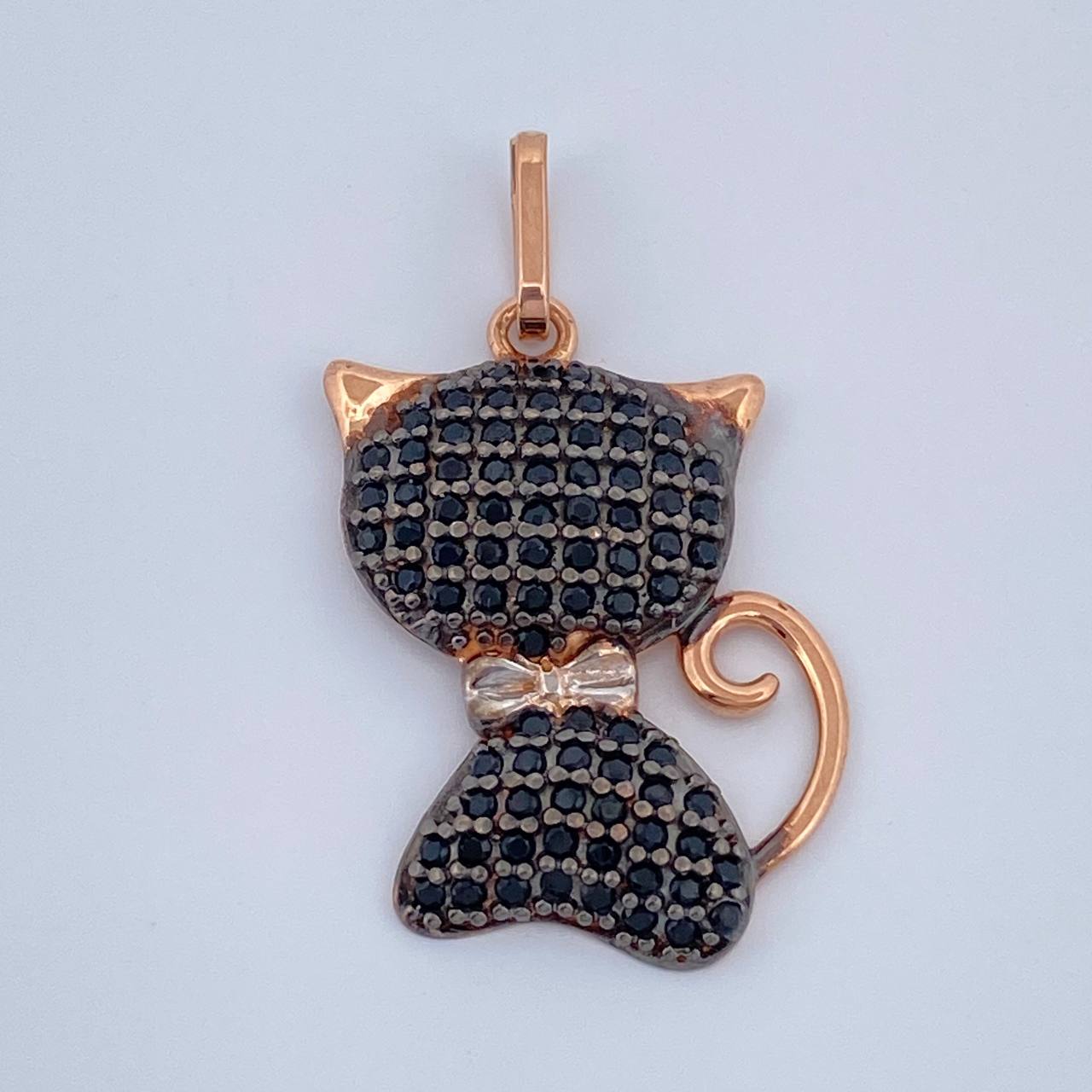 Dije Gato 2.15gr / 2.6cm / Tres Oros 18K