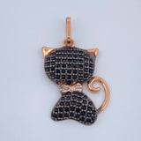 Dije Gato 2.15gr / 2.6cm / Tres Oros 18K