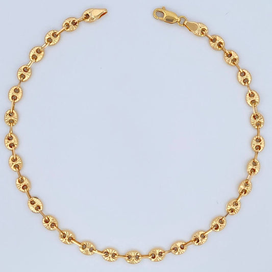 Tobillera GC 5.45gr / 26.5cm / 4.9mm Oro Amarillo 18K %
