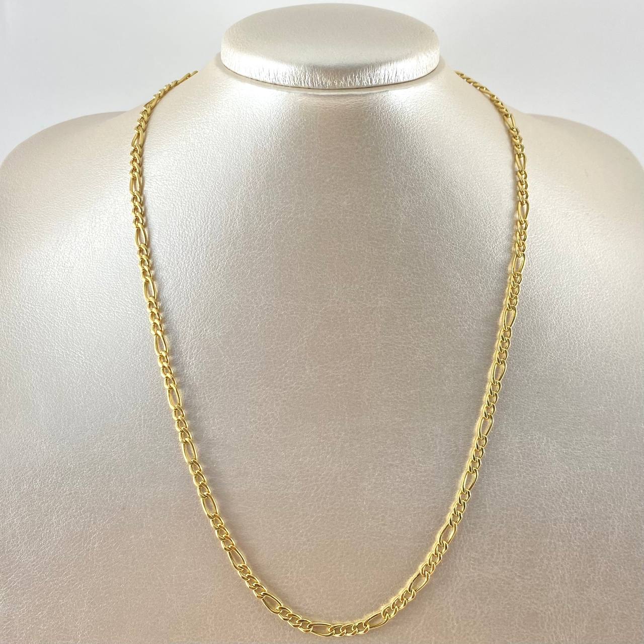 Cadena Figaro 7.3gr / 50cm / 3.7mm Oro Amarillo +0 18K