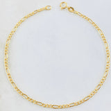 Pulso Figaro 0.7gr / 19cm / Oro Amarillo +1 18K ©