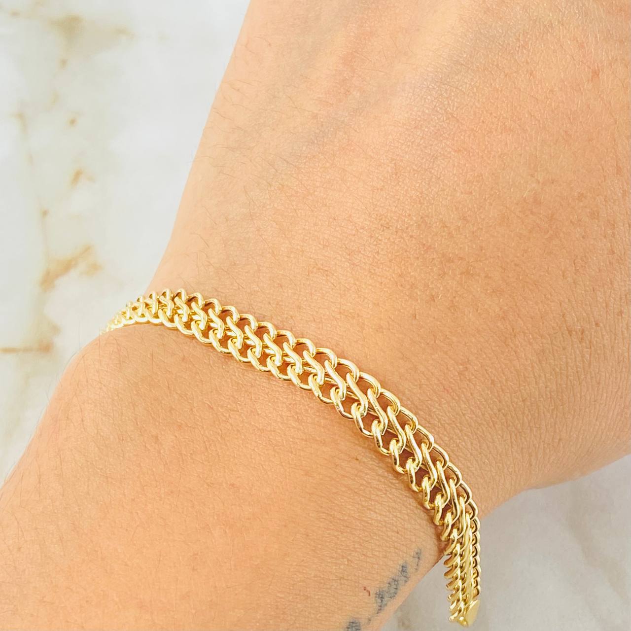 Pulso Sedusa 3.55gr / 19cm / 6mm Oro Amarillo +3 18K