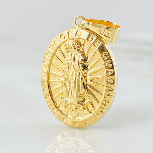 Dije Virgen Guadalupe 2.6gr / 3.6cm / Oro Amarillo 18K ©