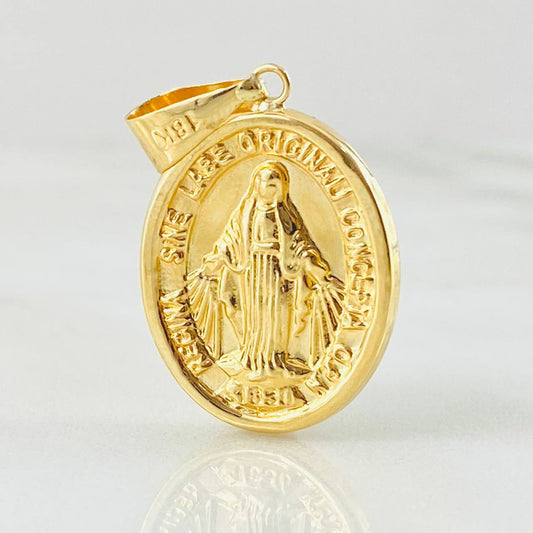 Dije Virgen Milagrosa 2.2gr / 3.4cm / Oro Amarillo 18K ©
