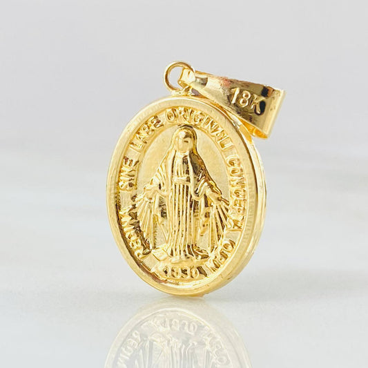 Dije Virgen Milagrosa 1.55gr / 2.9cm / Oro Amarillo 18K ©