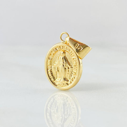 Dije Virgen Milagrosa 1gr / 2.4cm / Oro Amarillo 18K ©