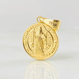 Dije San Benito 1.25gr / 2.6cm / Oro Amarillo 18K *