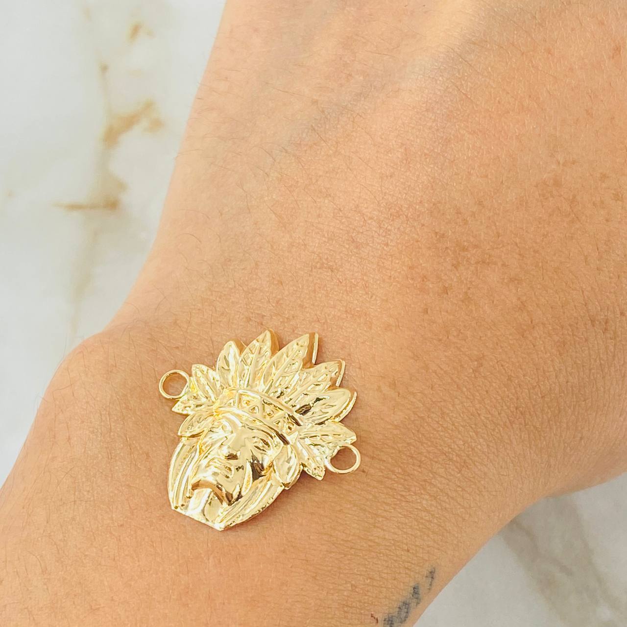 Herraje Indio 2gr / 2.5cm / Oro Amarillo 18K
