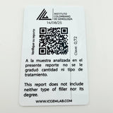 Dije Cubo Esmeralda 72pts 0.7gr / 6mm Oro Amarillo 18K ©