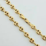 Cadena Gc 9.5gr / 50cm / 5.4mm Tres Oros 18K ©