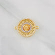 Herraje Medusa Tribal 3.55g / 2.05cm Dos Oros Amarillo Blanco 18K