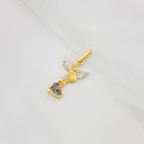 Dije San Miguel Arcangel 1.7g / 2.05cm Tres Oros 18K