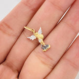 Dije San Miguel Arcangel 1.7g / 2.05cm Tres Oros 18K