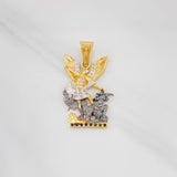 Dije San Miguel Arcangel 3.8g / 3cm Tres Oros 18K
