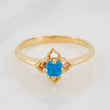 Anillo Flor 1.9g / T7 1/4 Oro Amarillo 18K
