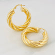 Candongas Mati 7.6g / 3cm Oro Amarillo 18K