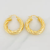 Candongas Mati 7.6g / 3cm Oro Amarillo 18K
