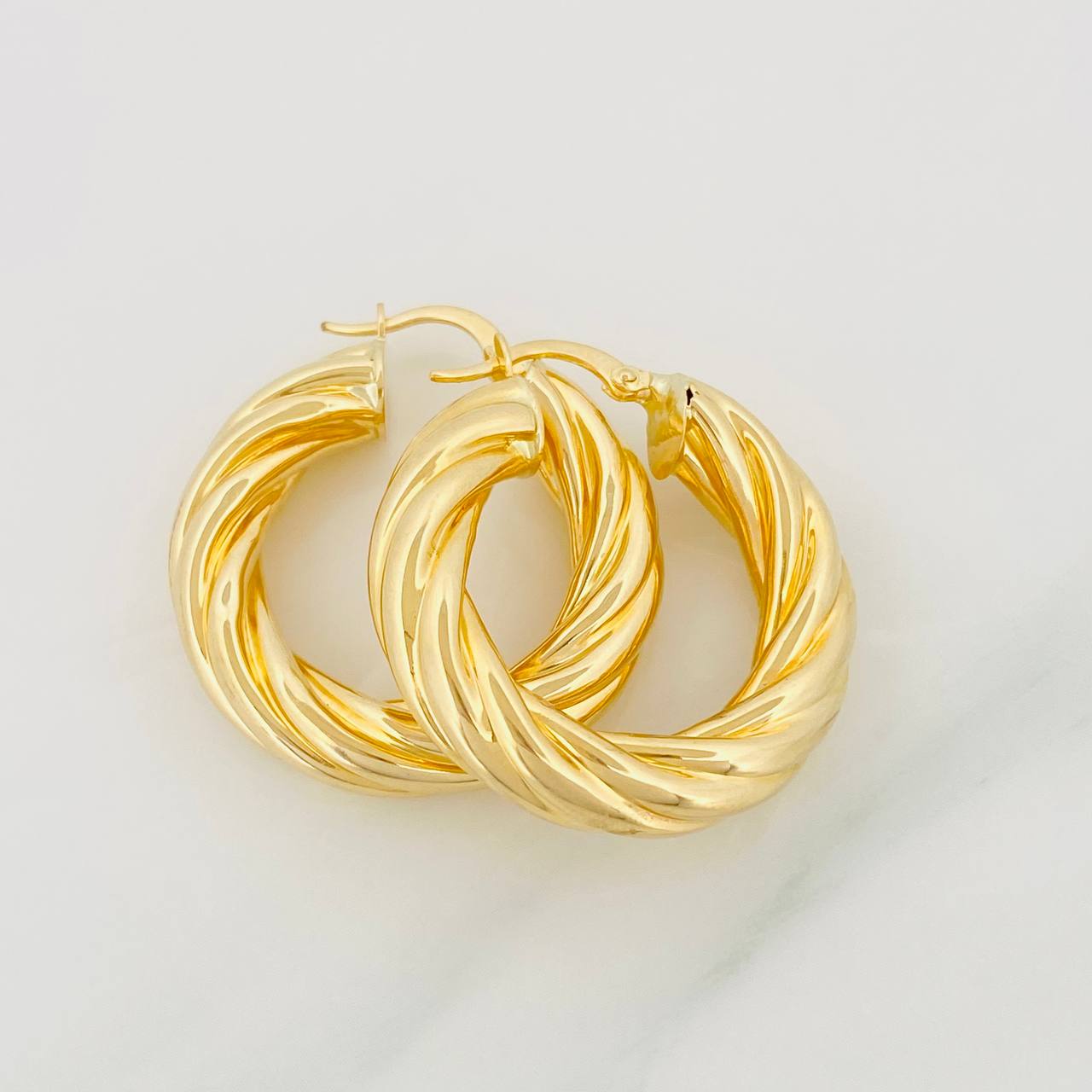 Candongas Mati 7.6g / 3cm Oro Amarillo 18K