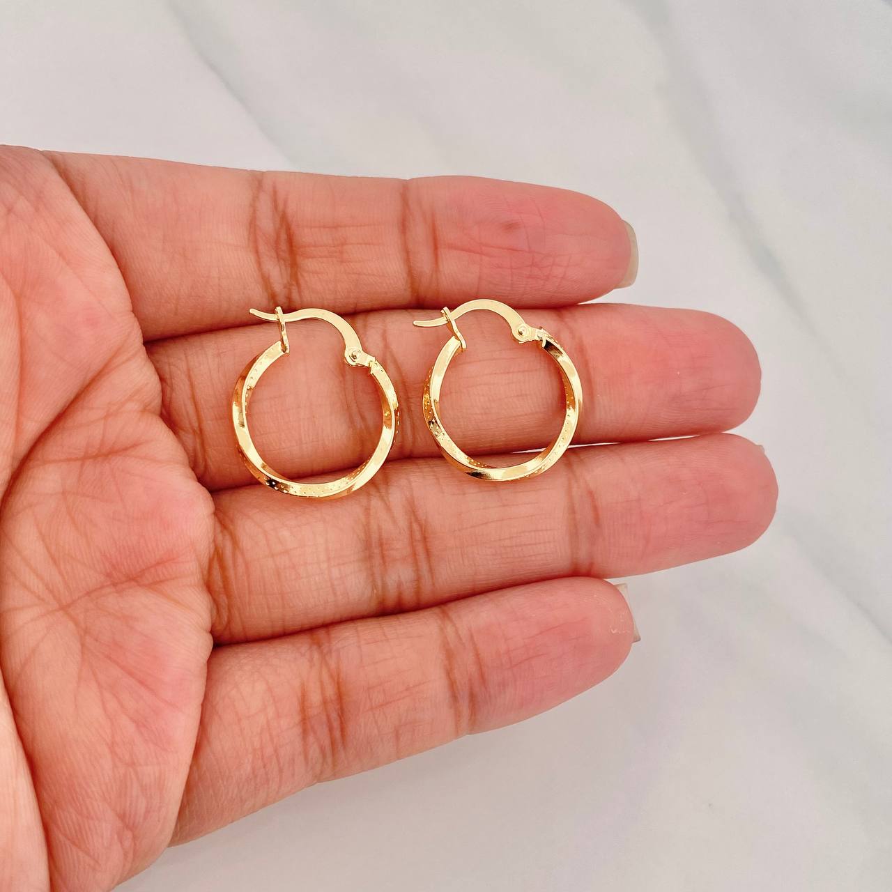 Candongas Eve 1.15g / 2cm Oro Amarillo 18K