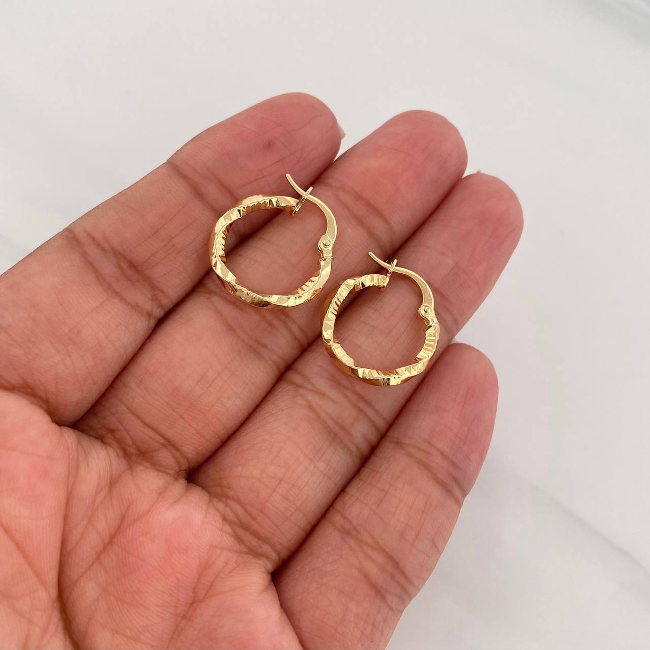 Candongas Majo 1.2g / 2cm Oro Amarillo 18K