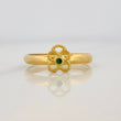 Anillo Flor Bordeada 1g / T7 1/4 Oro Amarillo 18K
