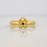 Anillo Flor Bordeada 1g / T7 1/4 Oro Amarillo 18K