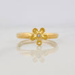 Anillo Flor 1g / T7 1/4 Oro Amarillo 18K