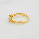 Anillo Mariposas 1.2g / T5 3/4 Oro Amarillo 18K