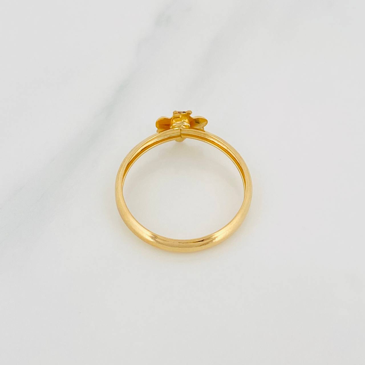 Anillo Abeja 0.95g / T7 3/4 Oro Amarillo 18K