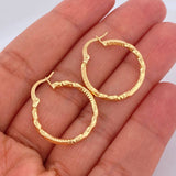 Candongas Abel 1.55gr / 2.5cm / Oro Amarillo 18K &