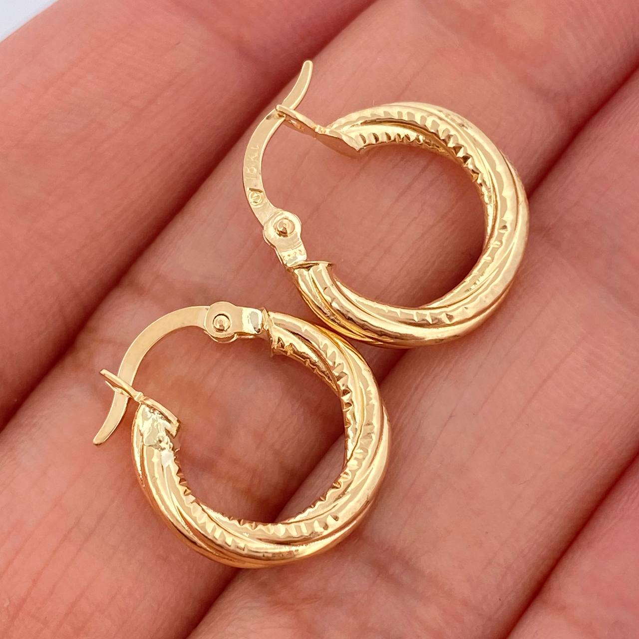Candongas Lizy 1.3gr / 1.6cm / Oro Amarillo 18K &