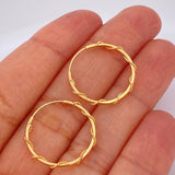 Candongas Aro 1.25gr / 2cm / Oro Amarillo 18K &