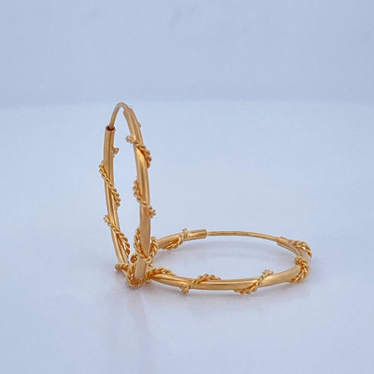 Candongas Aro 1.25gr / 2cm / Oro Amarillo 18K &