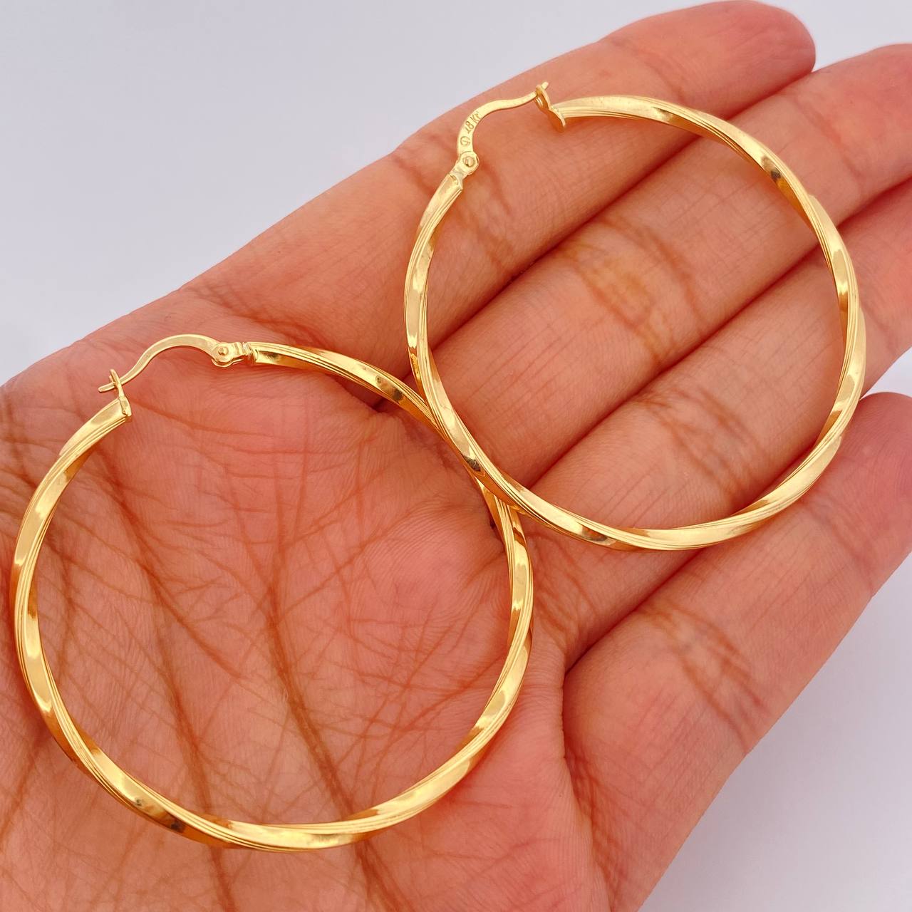 Candongas Kris 3.7gr / 5cm / Oro Amarillo 18K &