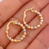 Candongas Militar 2.05gr / 2cm / Tres Oros 18K &