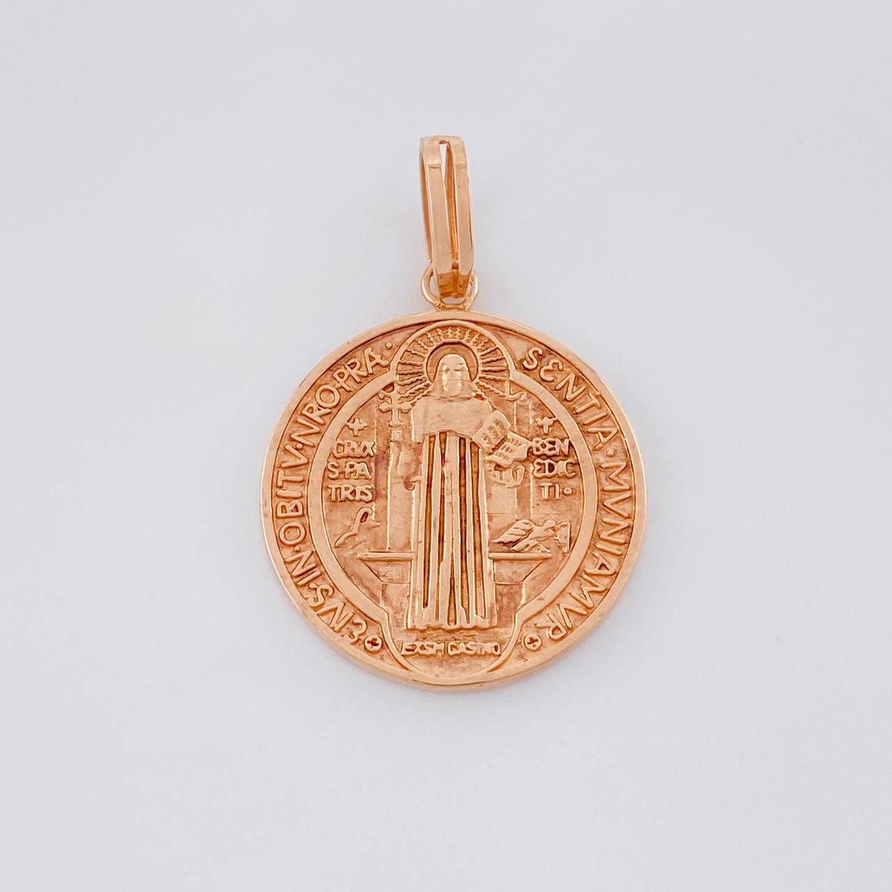 Dije San Benito 11.4g / 3.9cm Oro Rosa 18K