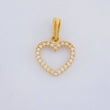 Dije Silueta Corazón Tupido 0.95g / 1.8cm Oro Amarillo 18K
