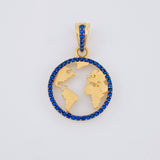Dije Silueta Tierra 1.95g / 2.5cm Oro Amarillo 18K